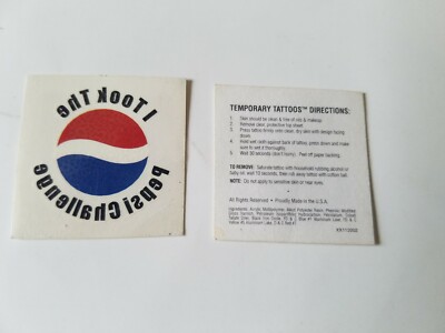 I took the Pepsi Challenge - small tatoo