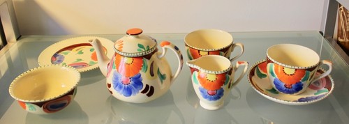 Era Ware Art Deco Hand Painted Part Tea Set. - Picture 5 of 5