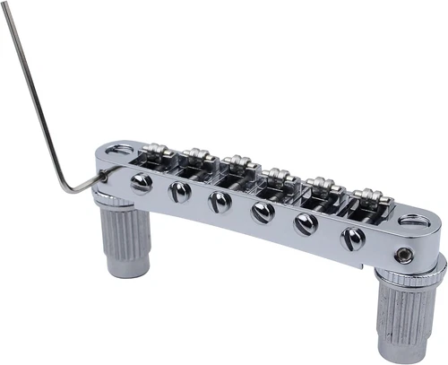 Guitar Tune-O-Matic Roller Saddle Bridge  Part Compatible with Gibson Les Paul L