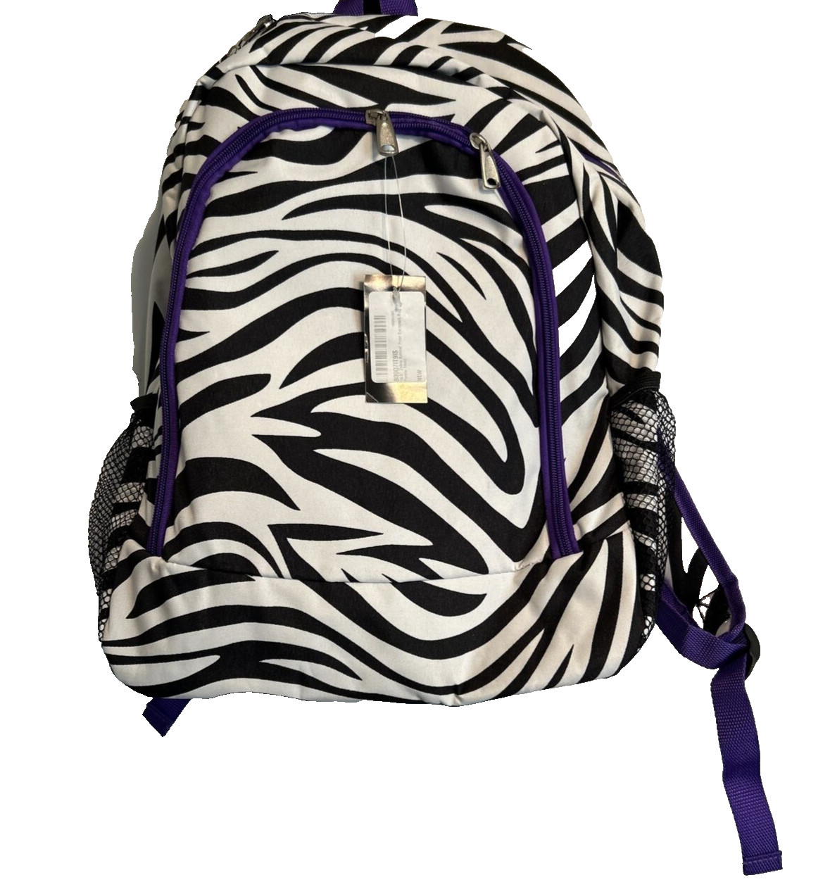Zebra Print Backpack, 16.5"