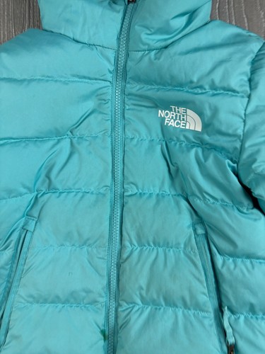 The North Face Girls' Reversible North Down Jacket Size Small 7/8 Teal - Picture 2 of 12
