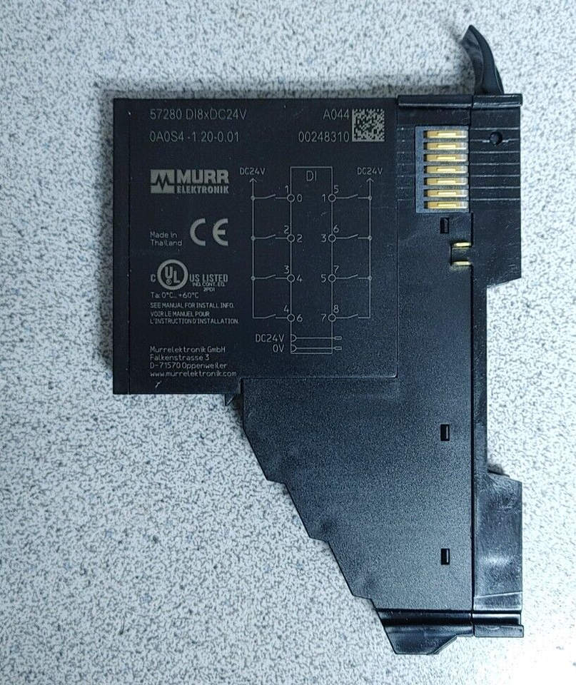 Modulo Ingresso Digitale Murr Elektronik 57280 D18xDC24V – Nuovo, Spedizione Inclusa