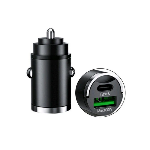 Car Interior Accessories 100W USB Type C QC3.0 Fast Charging Phone Charger Black - Bild 8 von 8