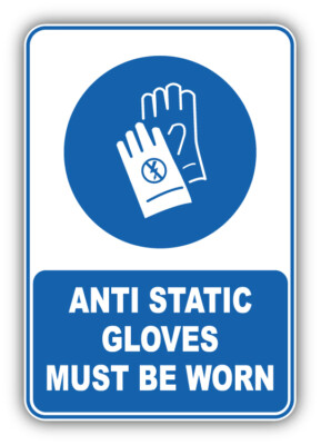 Autoaufkleber Antistatik Handschuhe Muss Getragen Werden K1249 Sticker-12cm
