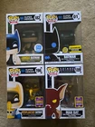 Funko - DC Heroes - 4 Mixed Batman Exclusives - All 4 NEW - Protectors