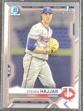 2021 Bowman Draft Chrome Base #BDC-161 Steven Hajjar - Minnesota Twins
