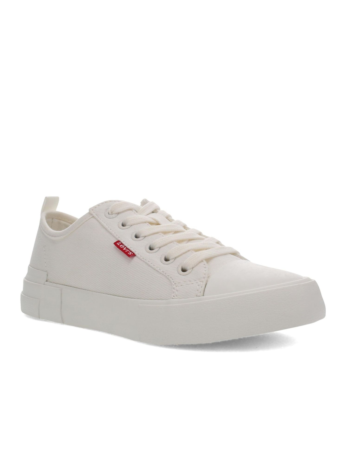 LEVI'S Womens White Becky Round Toe Platform Lace-Up Sneakers Shoes 9.5