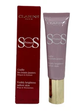 Clarins SOS Primer Visibly Brightens Sallow Skin (05 Lavender) (30ml / 1oz) NEW