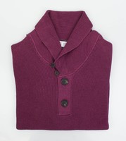 Brunello Cucinelli Purple Cotton Thick Knit Henley Sweater 48/38/s $1095 on sale Brunello Cucinelli Purple Cotton Thick Knit Henley Sweater 48/38/s $1095 on sale