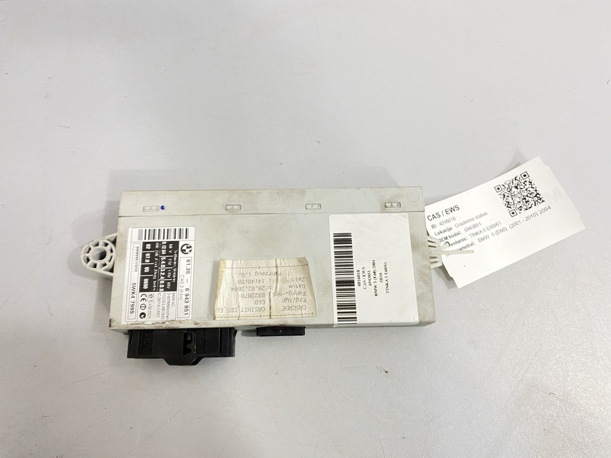 BMW E87 E90 E92 CAS3 + ECU + 2x Keys + Start Button With Cable Module Oem 03 Fqsx