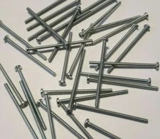 (200 pcs)  4-40 x 2" Philips Pan Head Zinc Plated Machine Screws