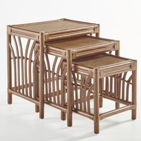 South Sea Rattan Kauai 3 Piece Nesting Tables on sale South Sea Rattan Kauai 3 Piece Nesting Tables on sale