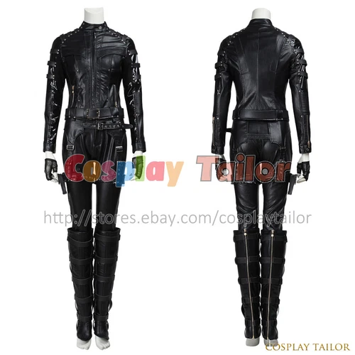 Green Arrow Black Canary Dinah Laurel Lance Cosplay Costume Halloween Uniform