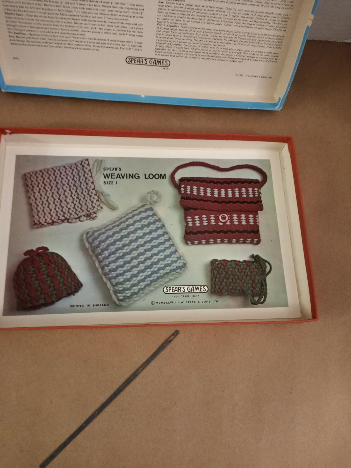 Vintage 1978 Spear's Weaving Loom Size 1 No 6151 Spears Games eBay