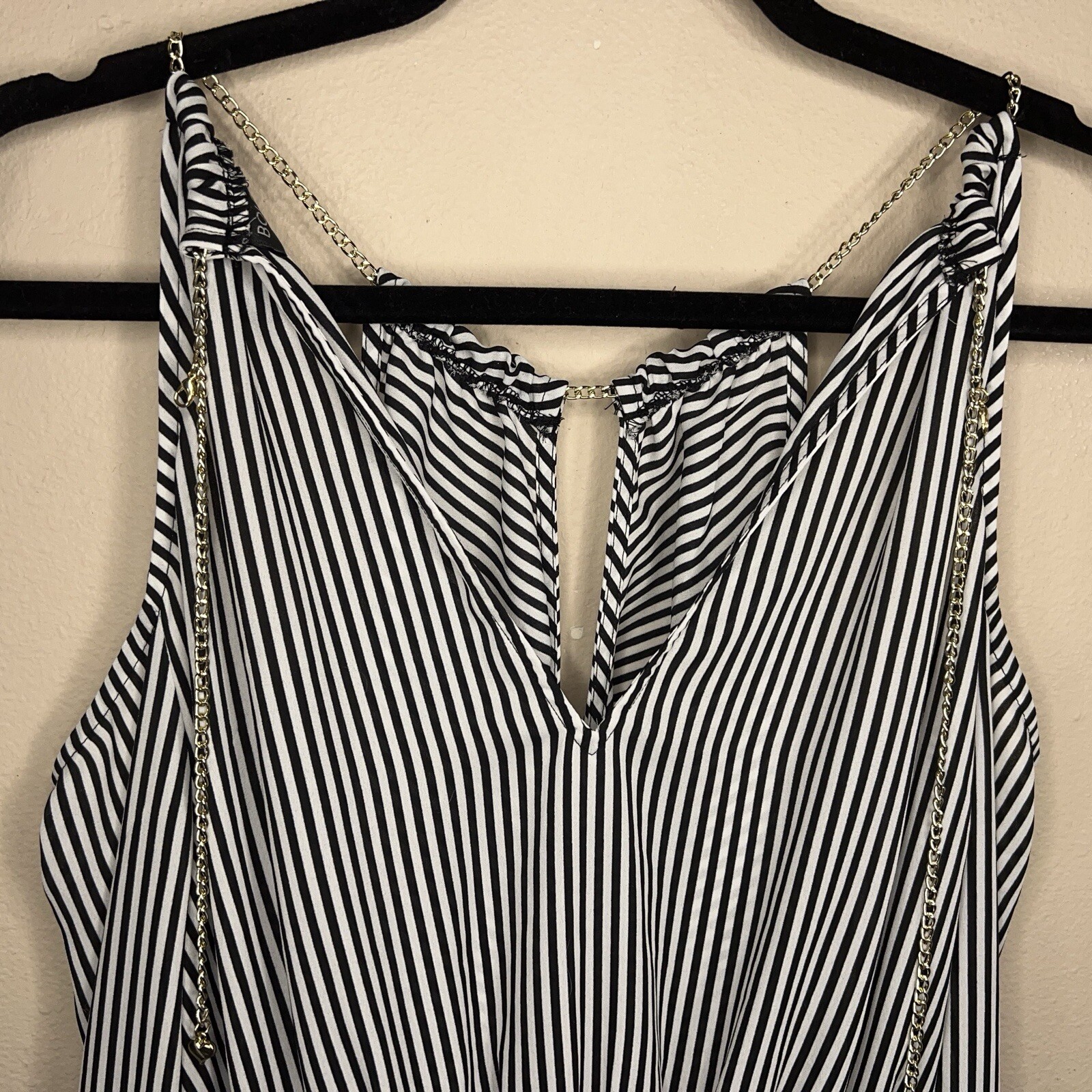 MEDIUM BOLD ELEMENTS BLACK WHITE STRIPE BLOUSE SI… - image 6
