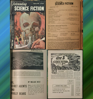 VTG SCI-FI Digest Astounding SCIENCE FICTION February 1953 V50#6 Walter Miller