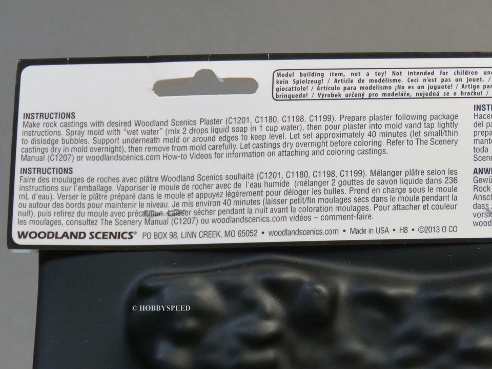 WOODLAND SCENICS MOLDE DE ROCA CARA DE ROCA O HO N O GAUGE escena de tren WDS1248 NUEVO Foto 3 de 4