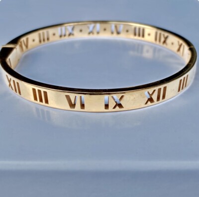 Tiffany & Co Atlas Ruby 18K Gold Bracelet Medium 6.7” Excellent