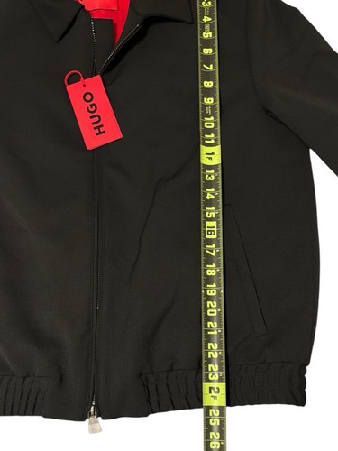 Hugo Boss HELLY Mens Super-Flex Wool Blend Bomber Jacket 38R Nordstrom $445 NWT - Picture 12 of 12