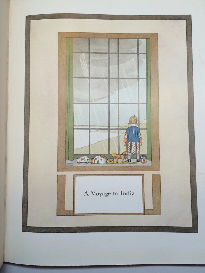 Книга с цветными иллюстрациями AA MILNE A Gallery of Children Le Mair первое издание DJ 1925 - Изображение 3 из 4