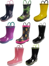 Norty Toddlers Little Big Kids Boys Girls Waterproof Rain Boots - IRREGULARS