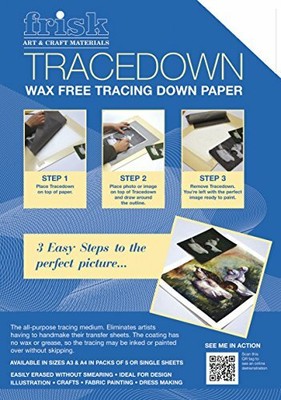Frisk Tracedown A4, Pack of 5, White