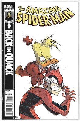 Amazing Spider-Man Back In Quack #1 Marvel Comics 2010 VFNM Skottie Young Howard