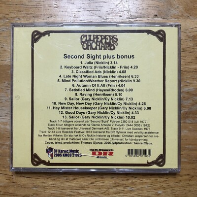 Second Sight Plus Bonus-Culpeper's Orchard - CD IMPORT | eBay
