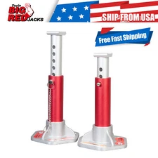 BIG RED 3 Ton Torin Aluminum Jack Stands, Red/Silver 2 Pack , 1 Pair, T43004