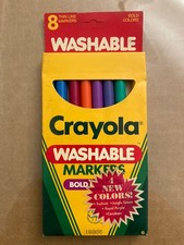 Crayola Washable Thin Line Markers Bold Colors 8 Pack Multicolor-4 new colors 