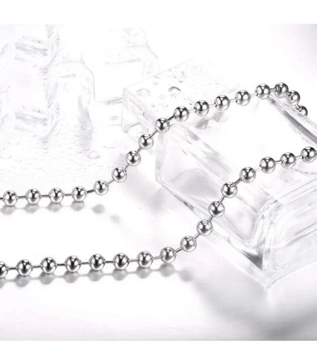 Sterling Silver 925 Bead Necklace 6mm 60cm Elegant Unisex Style Jewelry+gift bag