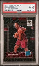 2022 Donruss Optic Black Velocity Isaiah Mobley #237 RC /39 PSA 8