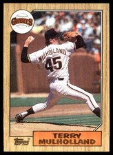 Terry Mulholland 1987 Topps #536 Giants MLB READ FREE SHIPPING AutographDen