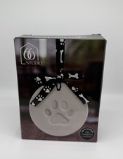 New Open Box Pet Paw Print Ornament