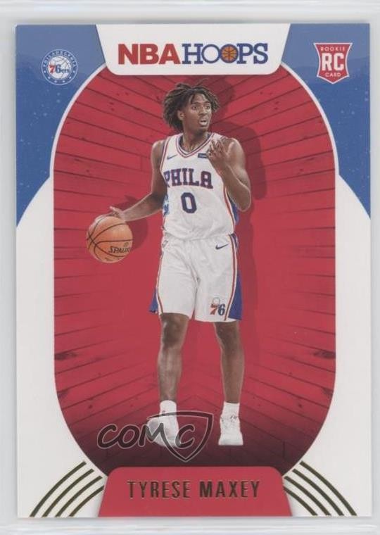 2020-21 Panini NBA Hoops Winter Tyrese Maxey #207 Rookie RC 9l4