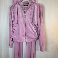 Truth by Republic Tracksuit Set Womens S Pink Full Zip Jacket Pants