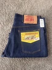 Sears Genuine Roebucks Boot Cut Dark Blue Denim Jeans 36 X 30 Vintage