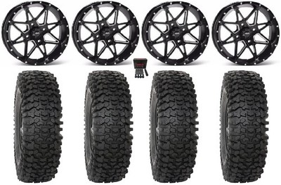 ITP Tornado 15'' Wheels Black 32'' RC500S Sticky Tires Can-Am Commander Maverick