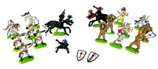 17 Britains Ltd Medieval Knights, Soldiers, Warriors Horses Lot 1971 1987