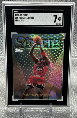 MICHAEL JORDAN 1998-99 Topps Legacies Insert #L15 SGC 7 NM Chicago