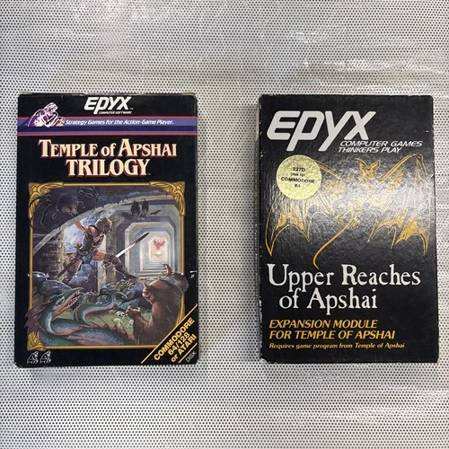 Temple of Apshai Trilogy CIB & Upper Reaches of Apshai Expansion Commodore 64