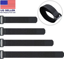 20 Pack Reusable Cinch Straps Fastening Cable Straps Nylon Hook and Loop Cinch C