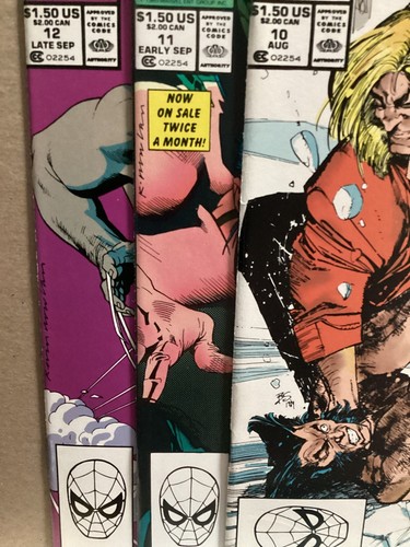 WOLVERINE #10 11 12 MARVEL 1989 SABRETOOTH SILVER FOX SIENKIEWICZ - Picture 9 of 10