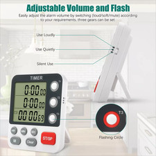 Large LCD Digital Kitchen Cooking Timer Count...