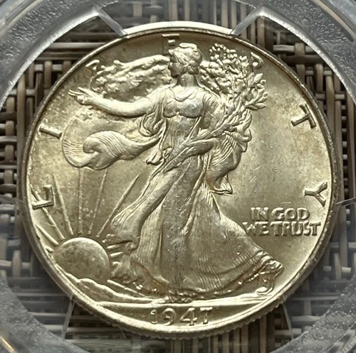 1947 Walking Liberty half dollar, PCGS MS-62