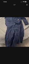 Carhartt FR Flame Resistant Men s Blue Twill Coveralls L/RG Cotton/Nylon 387-20