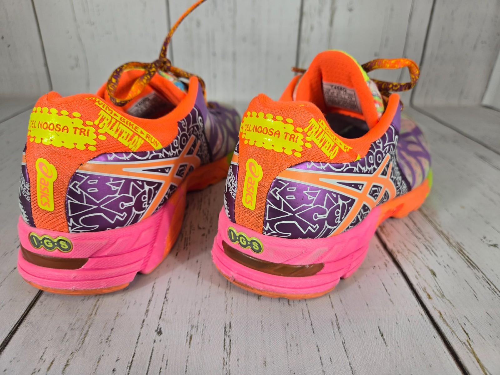 ASICS GEL NOOSA TRI SIZE 8.5 MINIMAL USE PREOWNED thumbnail 2