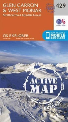 Glen Carron and West Monar (Map) OS Explorer Active Map (US IMPORT ...
