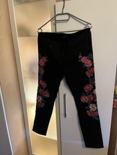 Tally Weijl Skinny Jeans Blume Muster 40 L