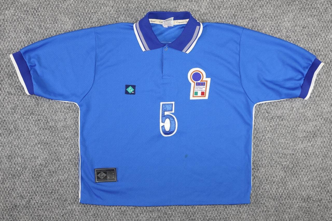 Vintage Italy 1996 1997 Home Football Shirt Emporio Sport #5 Men’s S 90s